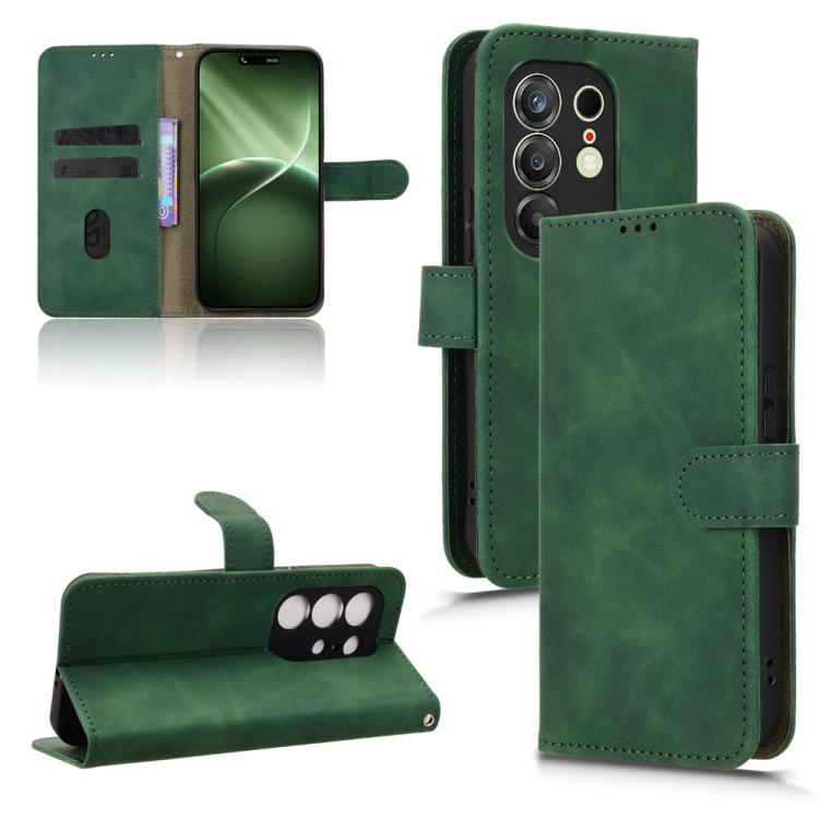 Skin Feel Magnetic Flip Leather Phone Case