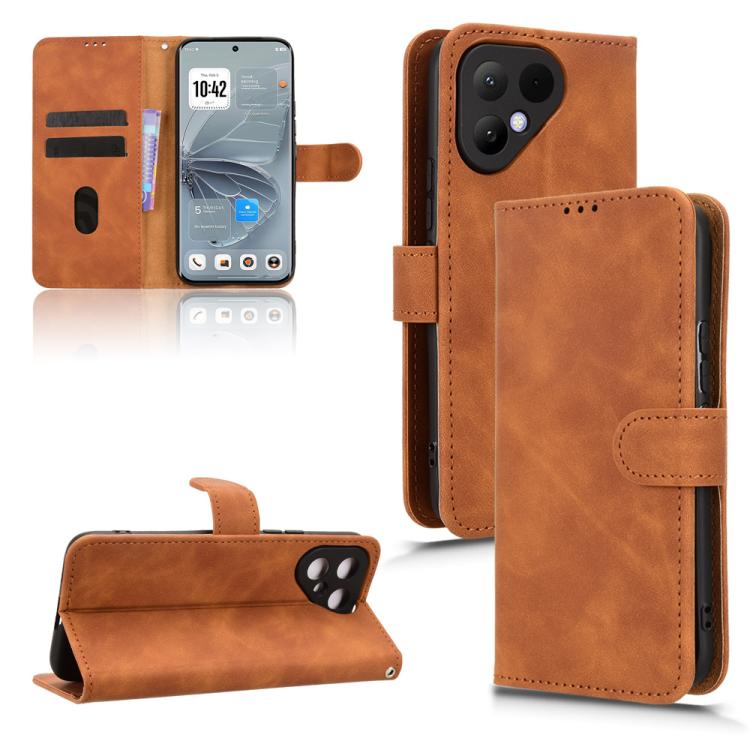 Skin Feel Magnetic Flip Leather Phone Case