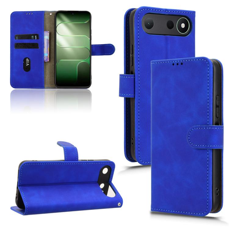 Skin Feel Magnetic Flip Leather Phone Case