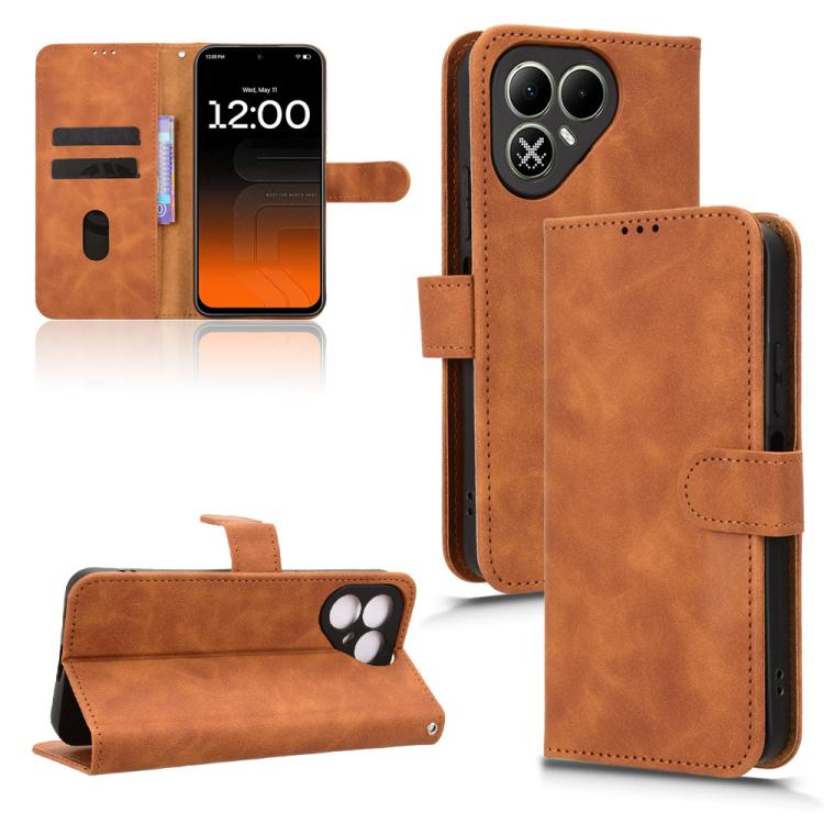 Skin Feel Magnetic Flip Leather Phone Case