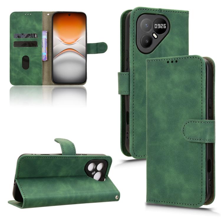 Skin Feel Magnetic Flip Leather Phone Case