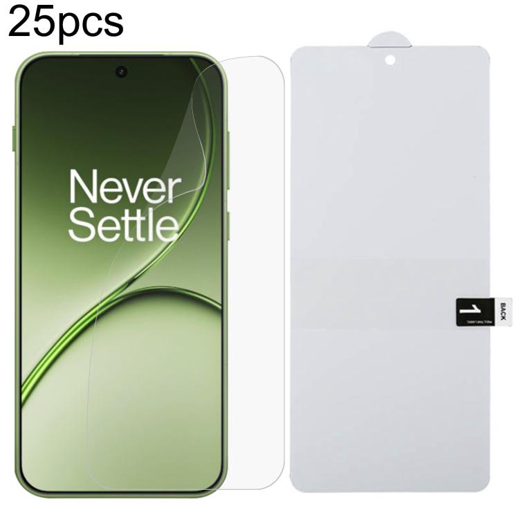 25pcs Full Screen Protector Explosion-proof Hydrogel Film — For OnePlus 12R