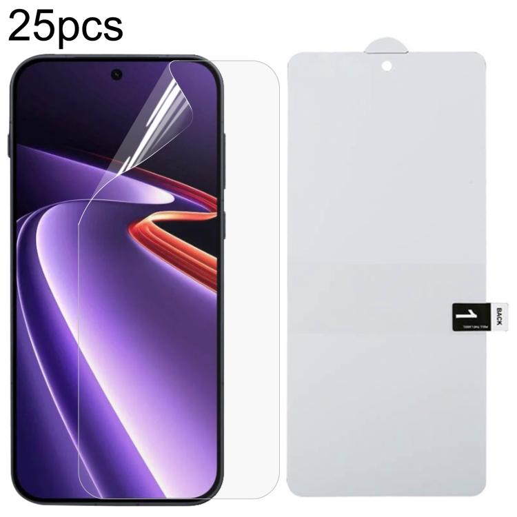 25pcs Full Screen Protector Explosion-proof Hydrogel Film — For OnePlus Ace 5 / 5 Pro / 13R