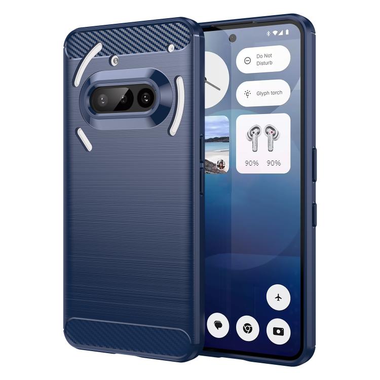 Carbon Fiber Brushed Texture TPU Phone Case