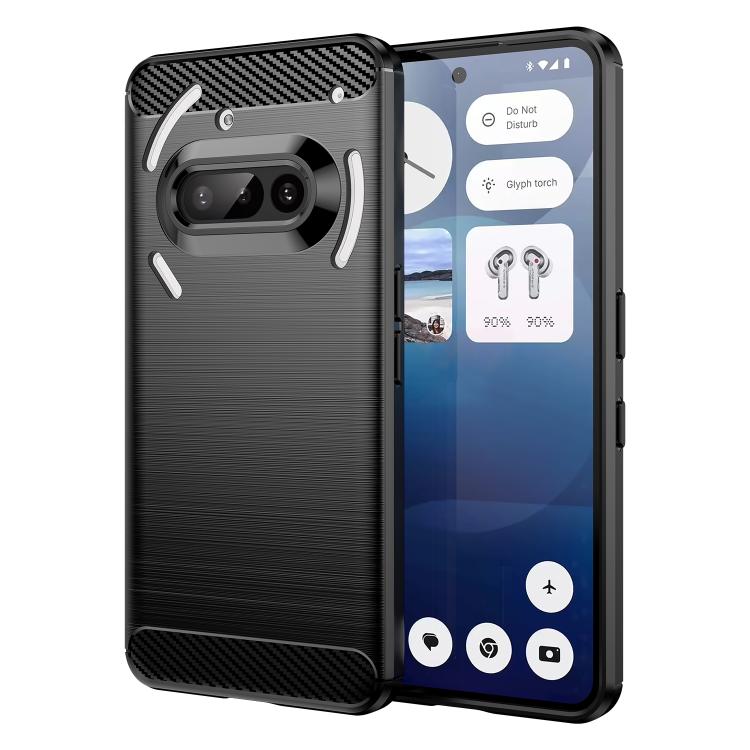 Carbon Fiber Brushed Texture TPU Phone Case