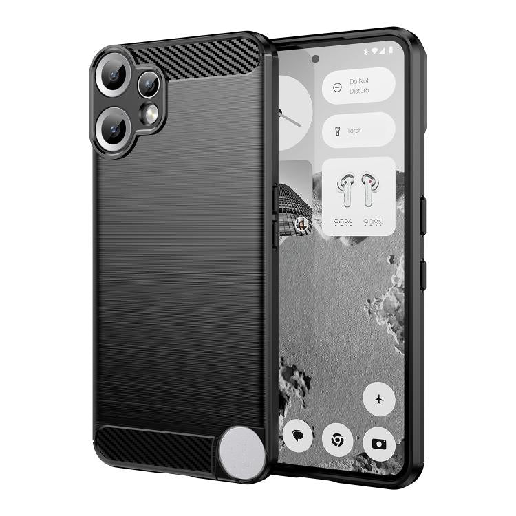 Carbon Fiber Brushed Texture TPU Phone Case