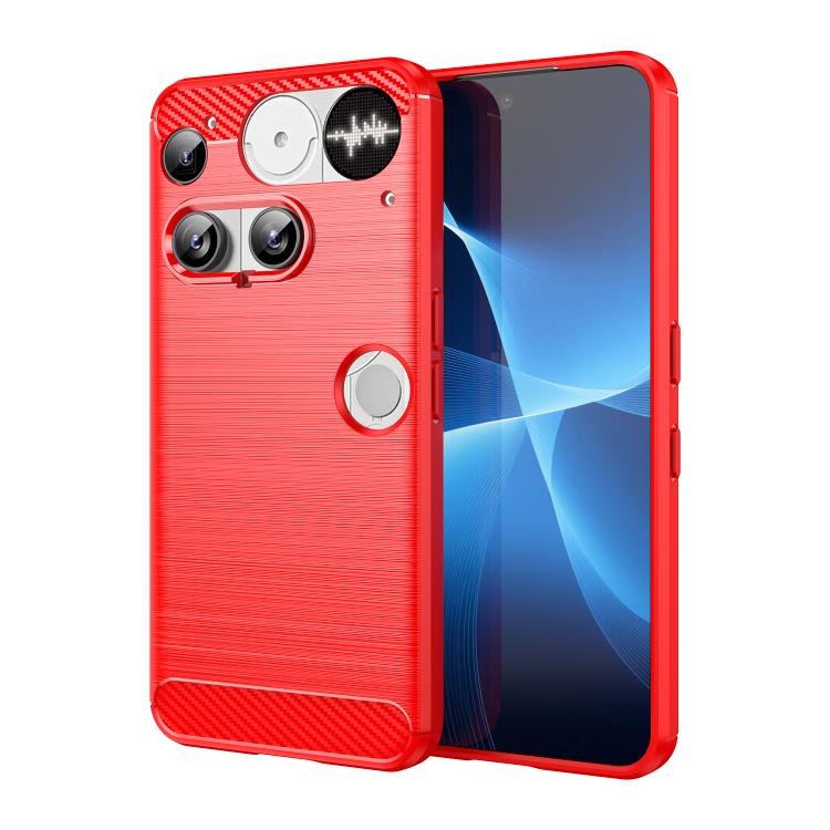 Carbon Fiber Brushed Texture TPU Phone Case