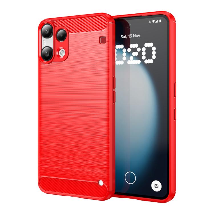 Carbon Fiber Brushed Texture TPU Phone Case