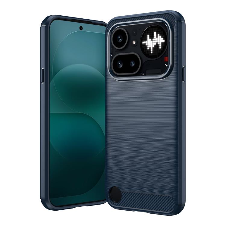 Carbon Fiber Brushed Texture TPU Phone Case