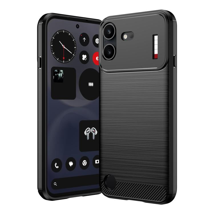Carbon Fiber Brushed Texture TPU Phone Case