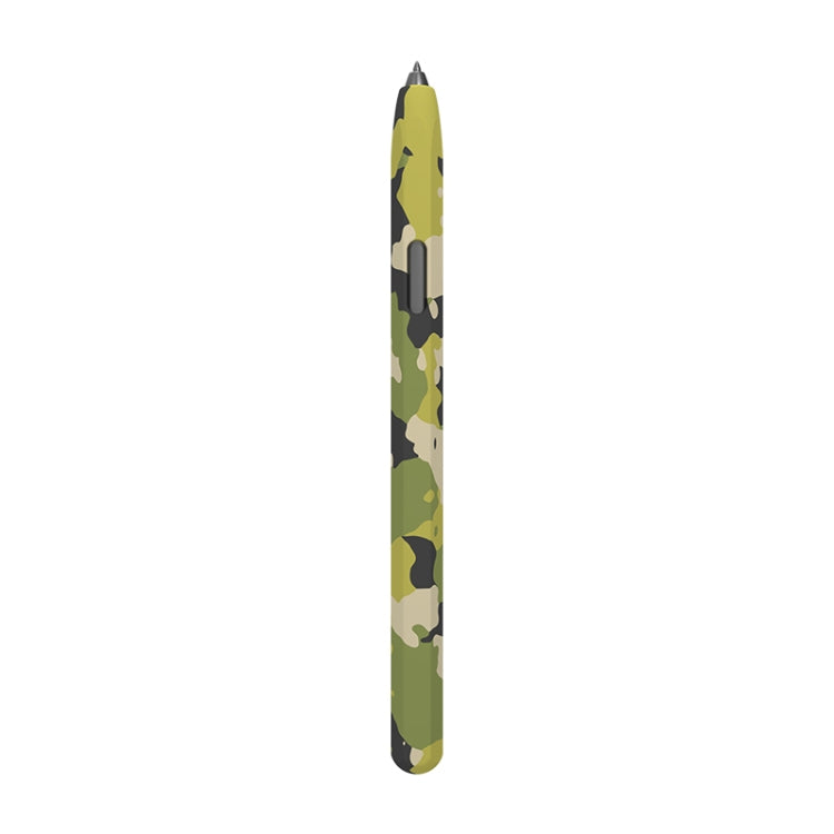 Camouflage Silicone Protective Pen Case — White