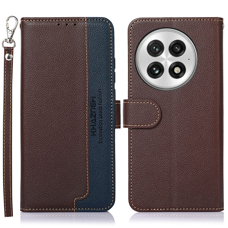 KHAZNEH Litchi Texture Leather RFID Phone Case