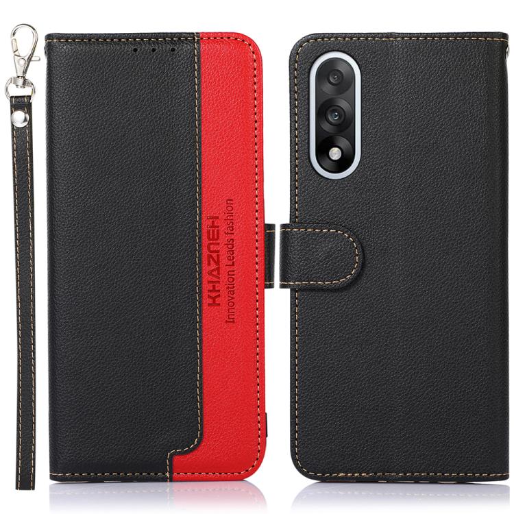 KHAZNEH Litchi Texture Leather RFID Phone Case