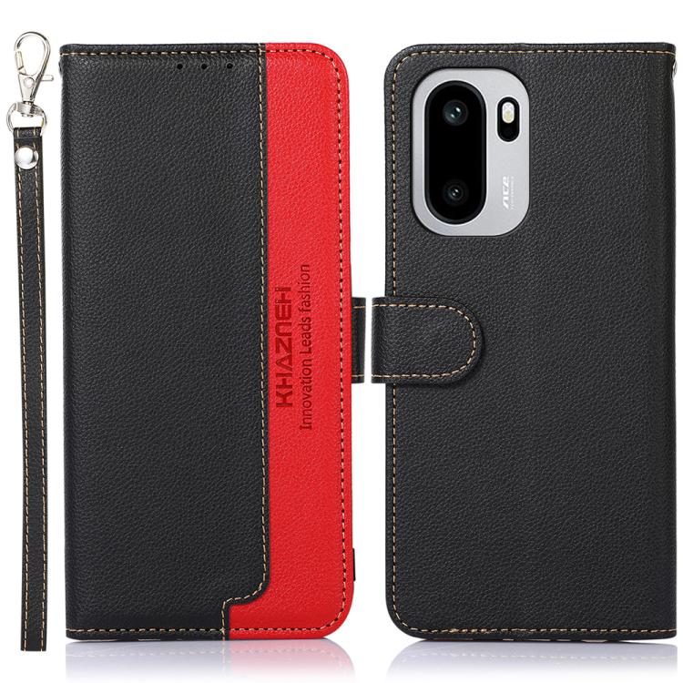 KHAZNEH Litchi Texture Leather RFID Phone Case