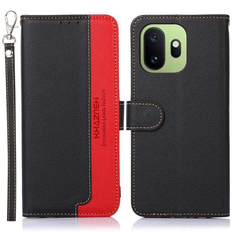 KHAZNEH Litchi Texture Leather RFID Phone Case