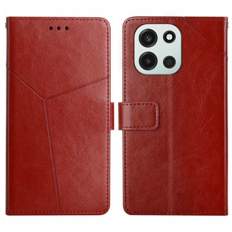 Y-shaped Pattern Flip Leather Phone Case