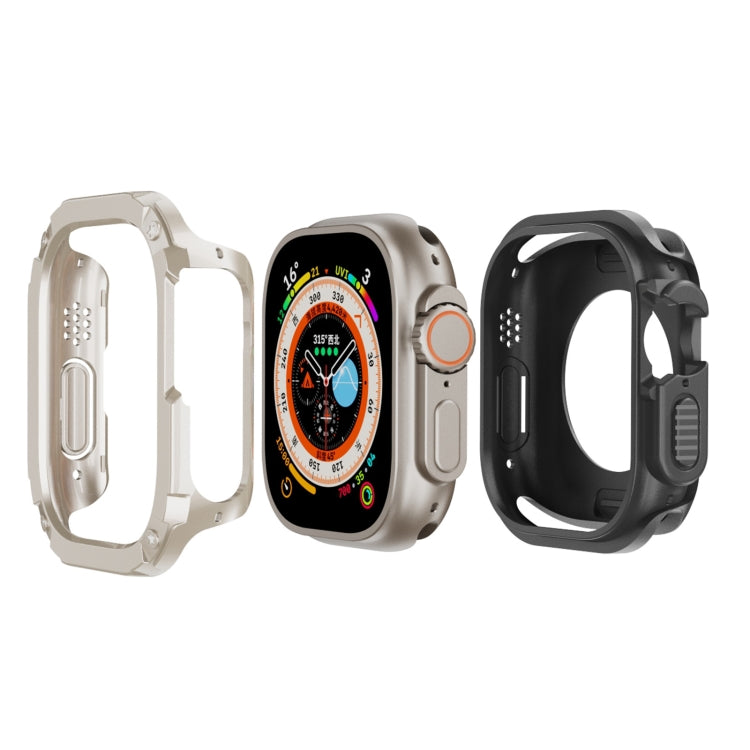 2-in-1 PC Hybrid TPU Armor Watch Case — Gold