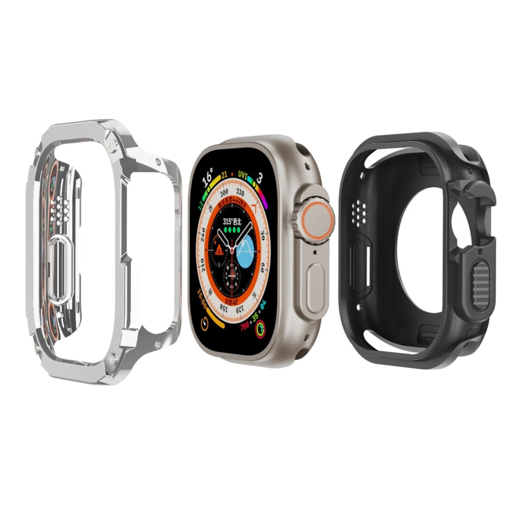 2-in-1 PC Hybrid TPU Armor Watch Case — Midnight Blue