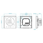 BHT-008GALW 95-240V AC 5A Smart Home Water Heating LED Thermostat With WiFi — Black