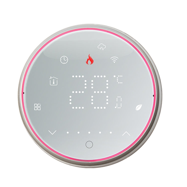 BHT-6001GBLW 95-240V AC 16A Smart Round Thermostat Electric Heating LED Thermostat — view 11