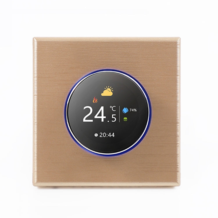 95-240V AC 16A Smart Knob Electric Heating Thermostat with Internal Sensor & WiFi Connection — Black