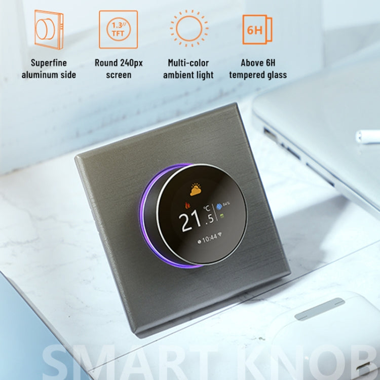 95-240V AC 3A Smart Knob Boiler Heating Thermostat with Internal Sensor & WiFi Connection — view 13