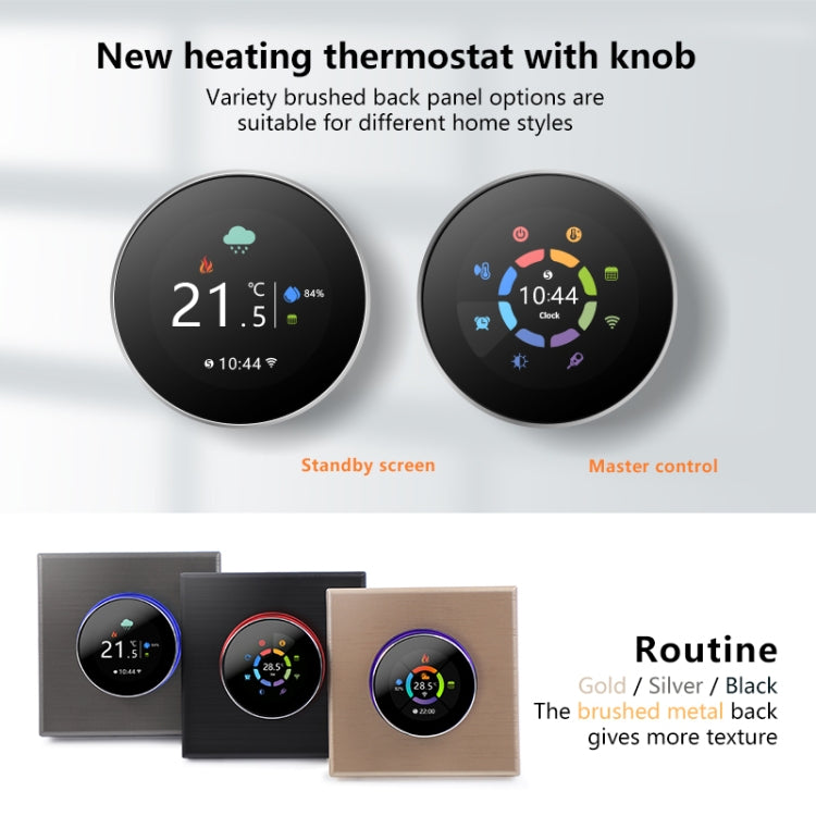 95-240V AC 3A Smart Knob Boiler Heating Thermostat with Internal Sensor & WiFi Connection — view 7