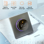 BHT-7000-GALZB 95-240V AC 3A Smart Knob Thermostat Water Heating Controller with Zigbee — view 13