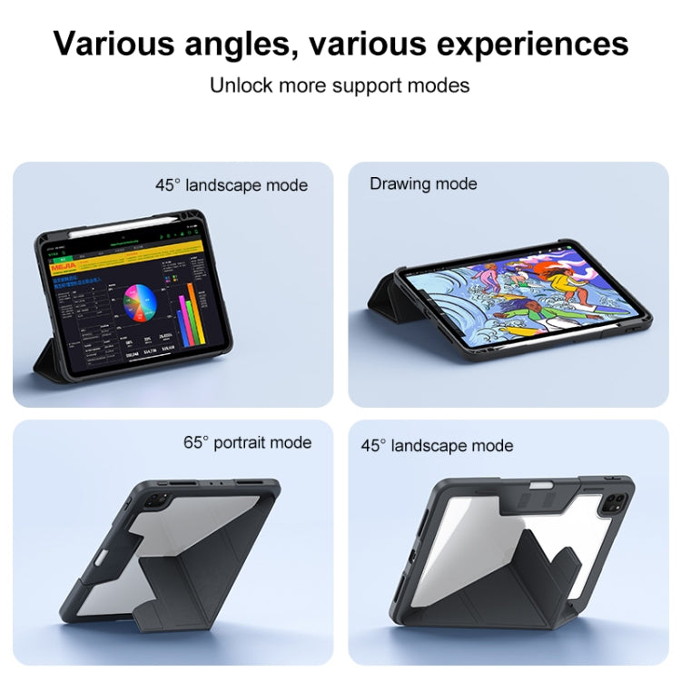 Deformation Buckle Leather Smart Tablet Case