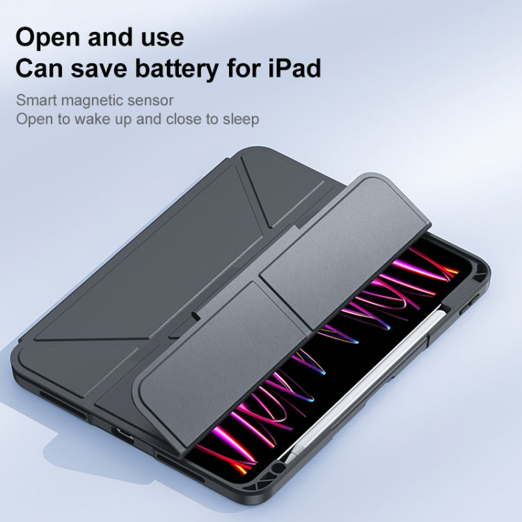 Deformation Buckle Leather Smart Tablet Case