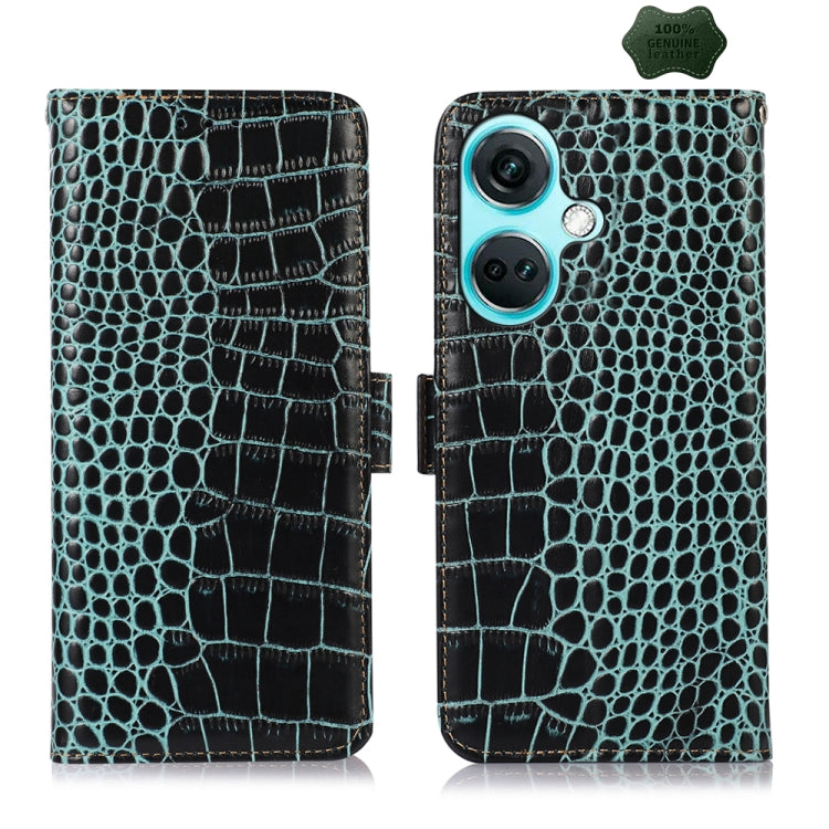 Crocodile Top Layer Cowhide Leather Phone Case