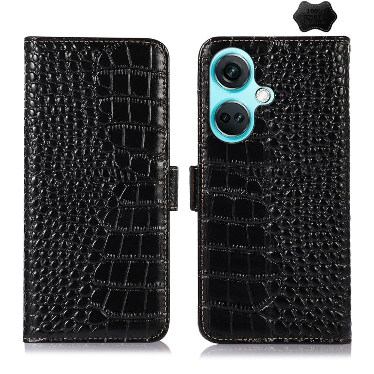 Crocodile Top Layer Cowhide Leather Phone Case