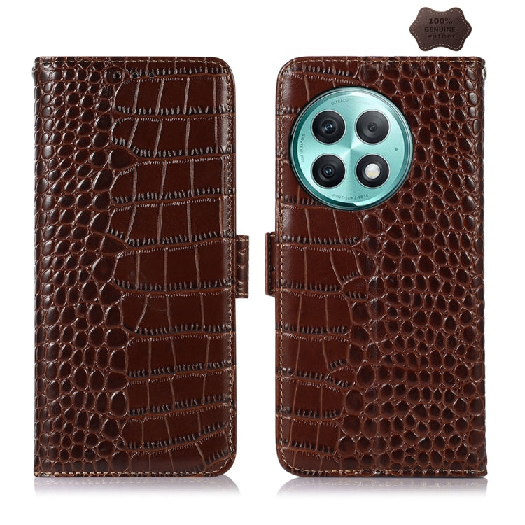 Crocodile Top Layer Cowhide Leather Phone Case