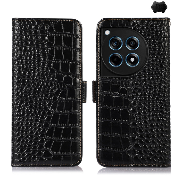 Crocodile Top Layer Cowhide Leather Phone Case