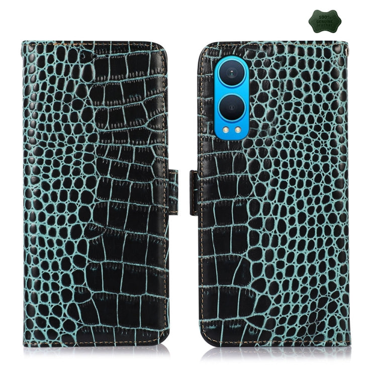 Crocodile Top Layer Cowhide Leather Phone Case