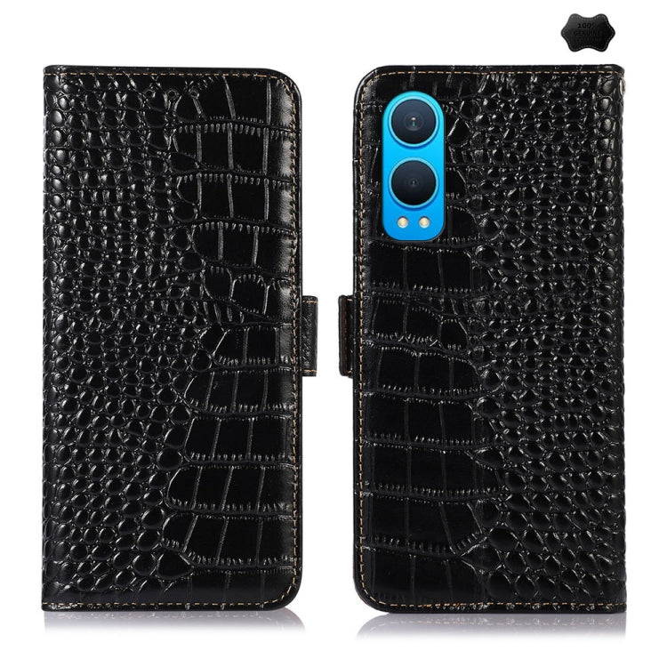 Crocodile Top Layer Cowhide Leather Phone Case