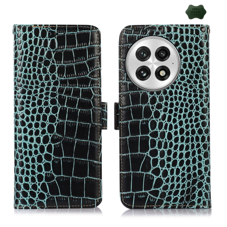 Crocodile Top Layer Cowhide Leather Phone Case