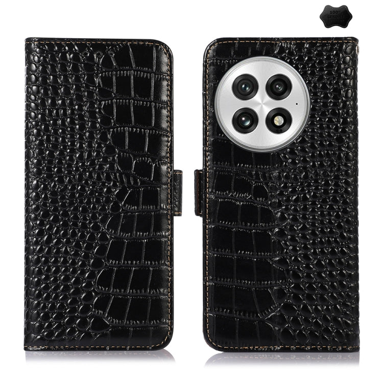 Crocodile Top Layer Cowhide Leather Phone Case