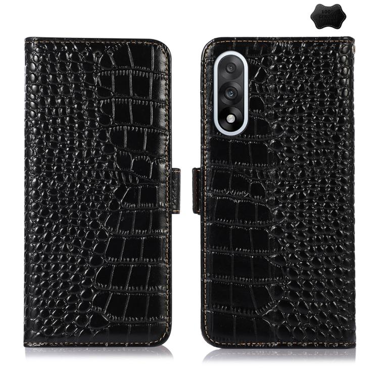 Crocodile Top Layer Cowhide Leather Phone Case