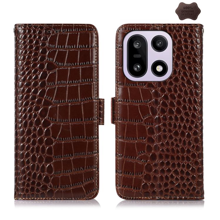 Crocodile Top Layer Cowhide Leather Phone Case
