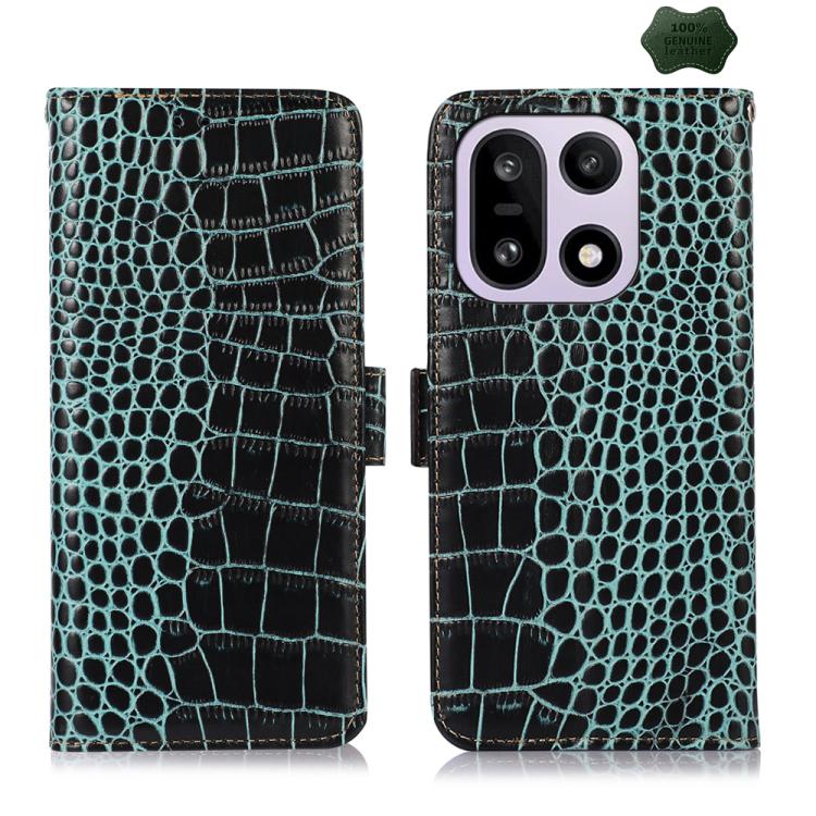 Crocodile Top Layer Cowhide Leather Phone Case
