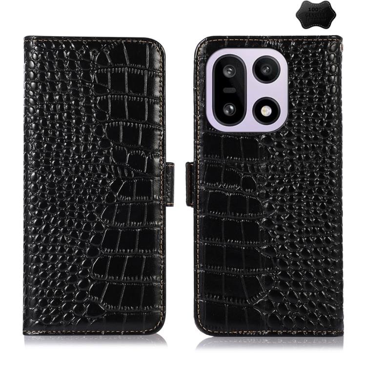 Crocodile Top Layer Cowhide Leather Phone Case