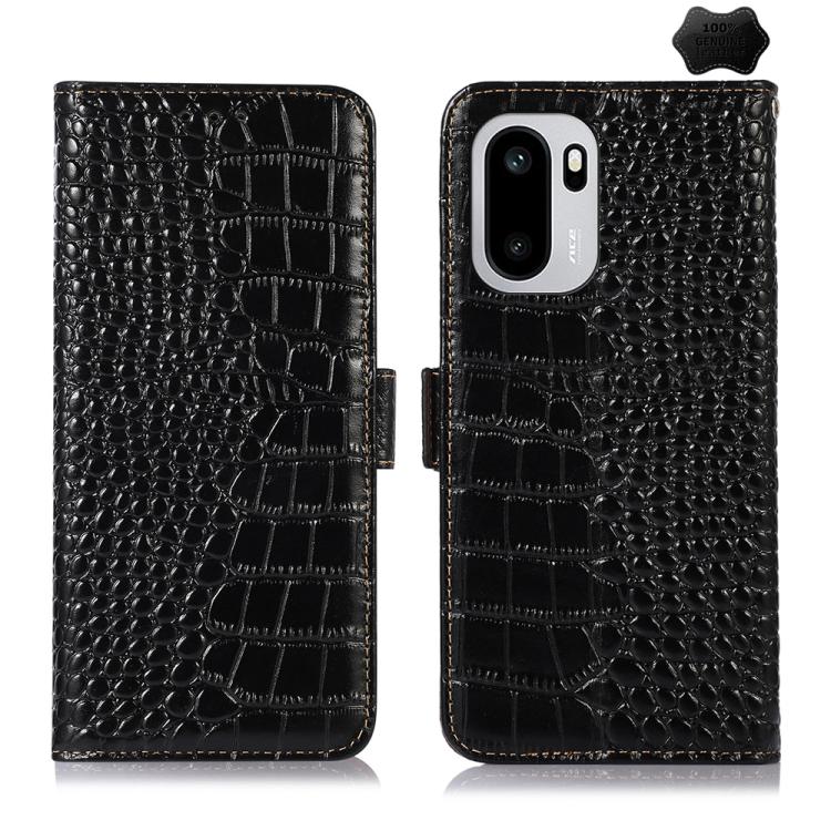 Crocodile Top Layer Cowhide Leather Phone Case