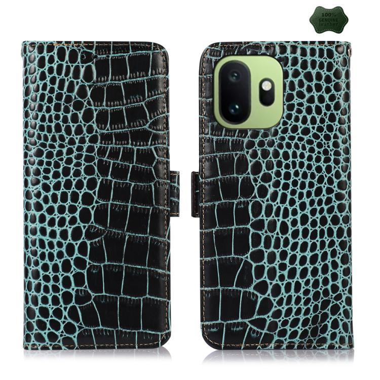 Crocodile Top Layer Cowhide Leather Phone Case