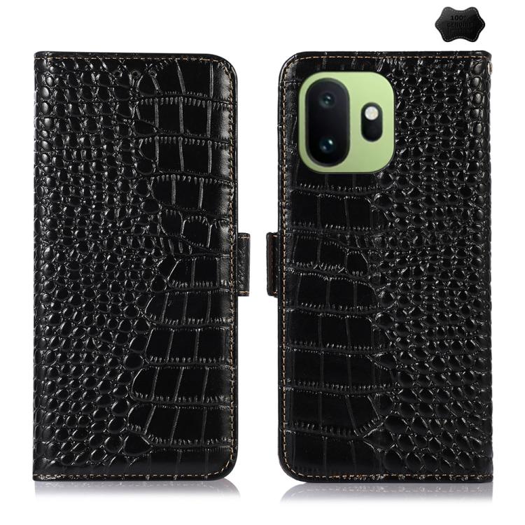 Crocodile Top Layer Cowhide Leather Phone Case