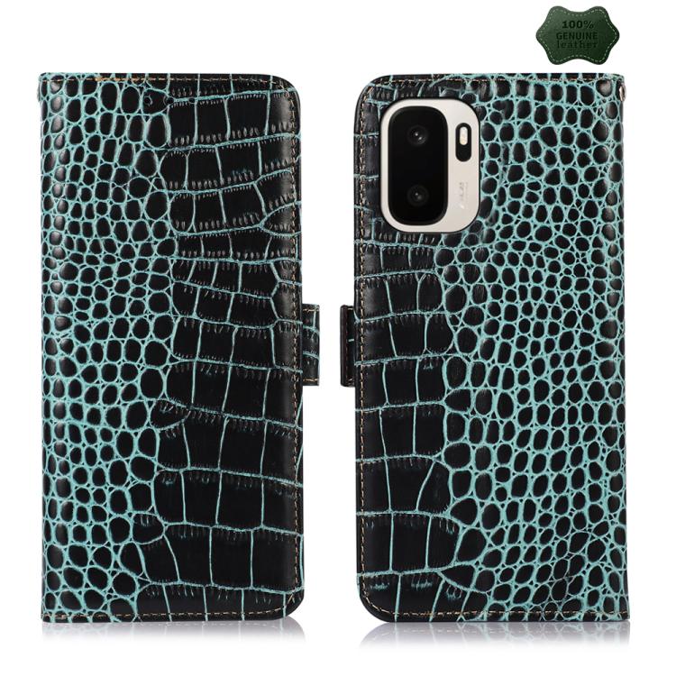 Crocodile Top Layer Cowhide Leather Phone Case