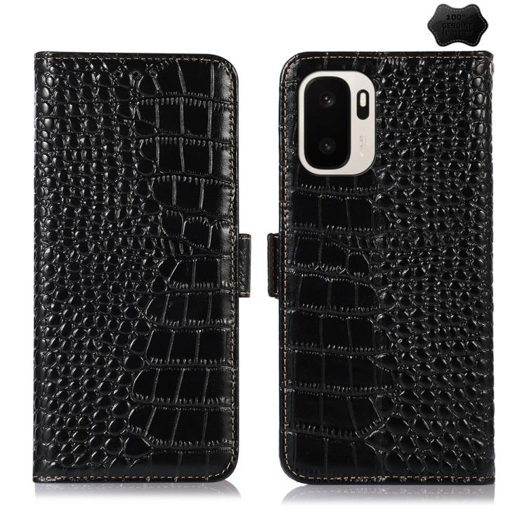 Crocodile Top Layer Cowhide Leather Phone Case