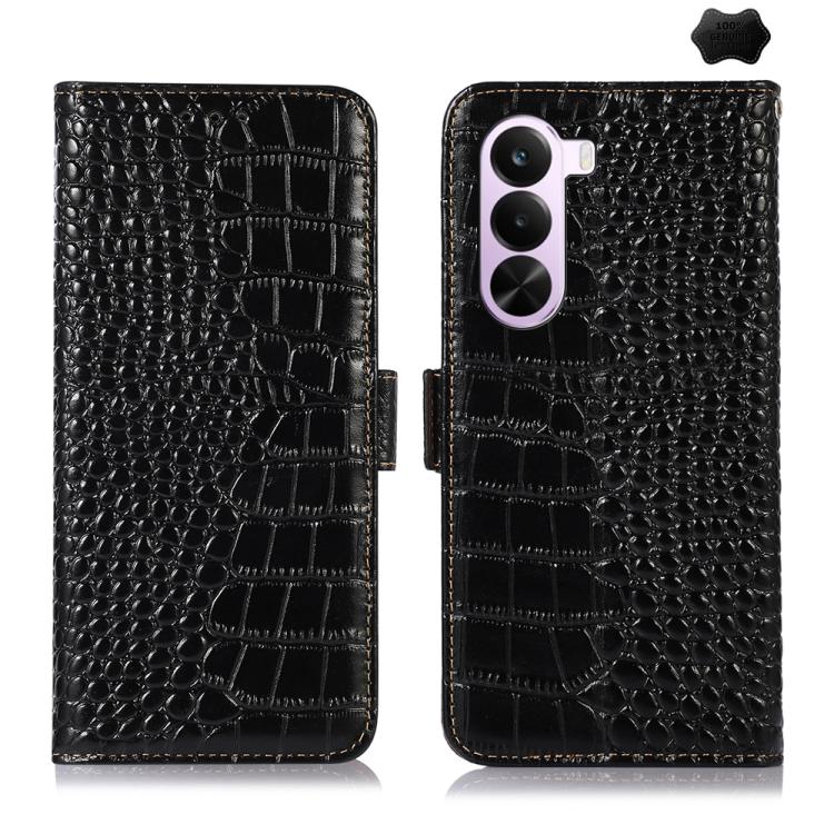 Crocodile Top Layer Cowhide Leather Phone Case