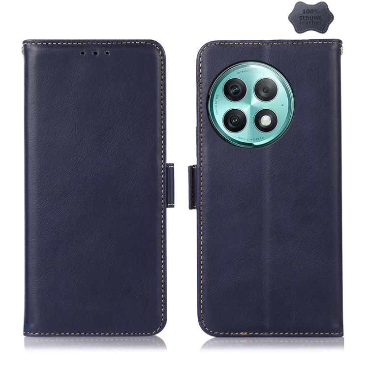 Magnetic Crazy Horse Texture Genuine Leather RFID Phone Case