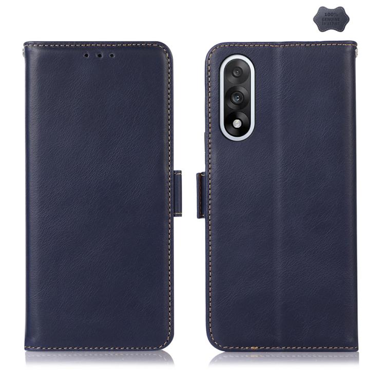 Magnetic Crazy Horse Texture Genuine Leather RFID Phone Case